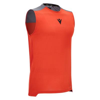 Майка спортивная MACRON YANIS VEST CLAY RED/MEDIUM GREY