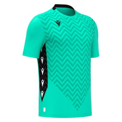 Футболка спортивная MACRON SCORPIO ECO SHIRT TURQUOISE/BLACK