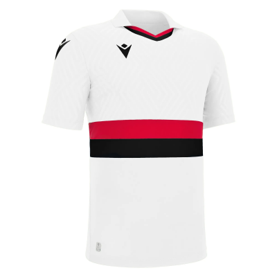 Футболка спортивная MACRON CHARON ECO SHIRT WHITE/RED/BLACK