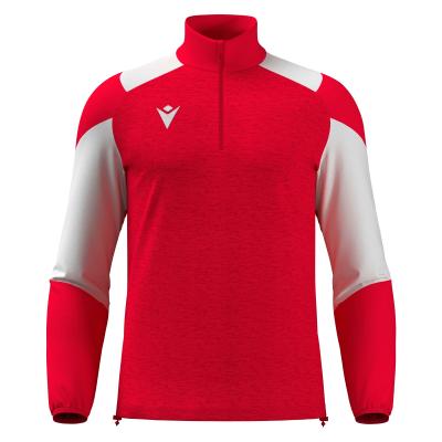 Толстовка тренировочная MACRON CUZCO TRAINING 1/4 ZIP TOP RED/WHITE