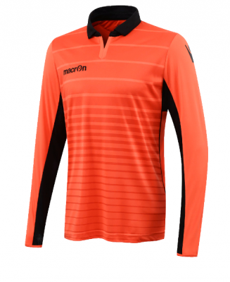 Футболка спортивная MACRON TABIT SHIRT LS ORANGE/BLACK