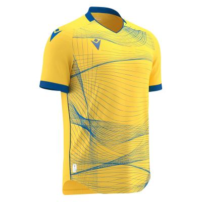 Футболка спортивная MACRON WYVERN ECO SHIRT YELLOW/ROYAL BLUE