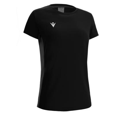 Футболка спортивная женская MACRON LUTE T-SHIRT BLACK/ANTHRACITE