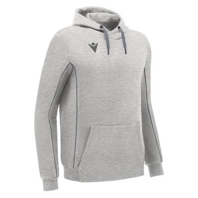 Худи MACRON THEATER ECO SUSTAINABLE COTTON HOODED SWEATSHIRT GREY MELANGE/ANTHRACITE