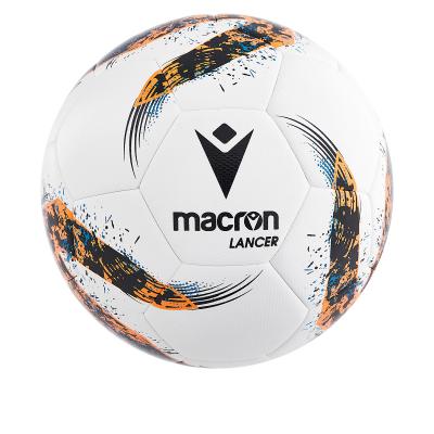 Мяч футбольный тренировочный MACRON LANCER N.5 BALL WHITE/BLACK/ORANGE