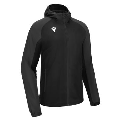 Куртка спортивная MACRON ALPS RAIN JACKET WATERPROOF BLACK/DARK GREY