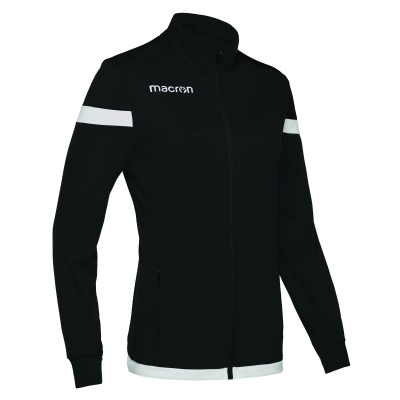 Олимпийка парадная женская MACRON ANUKET FULL ZIP TOP BLACK/WHITE