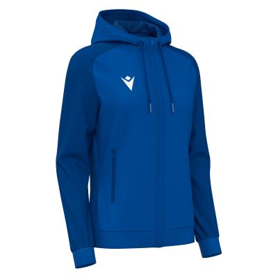 Олимпийка парадная женская MACRON ATLAS HOODY FULL LENGTH ZIP TOP ROYAL BLUE/DARK ROYAL BLUE