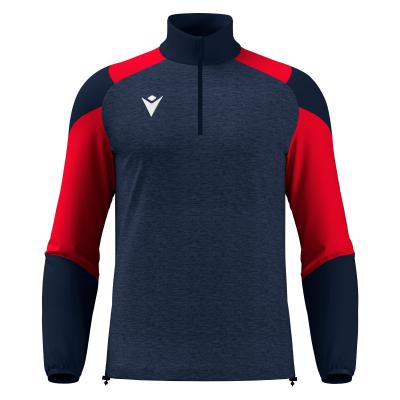 Толстовка тренировочная MACRON CUZCO TRAINING 1/4 ZIP TOP NAVY/RED