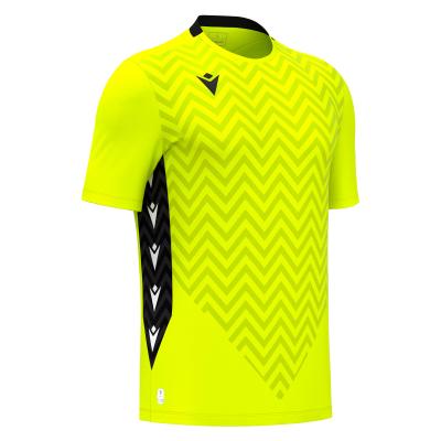 Футболка спортивная MACRON SCORPIO ECO SHIRT NEON YELLOW/BLACK
