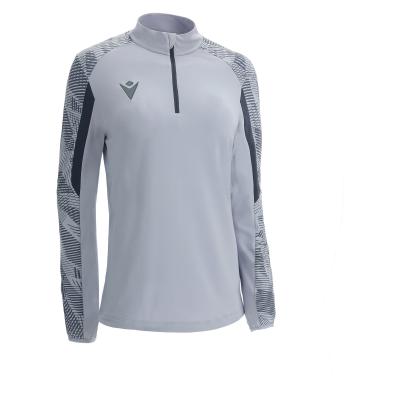 Толстовка тренировочная женская MACRON DORA TRAINING 1/4 ZIP TOP SILVER/ANTHRACITE