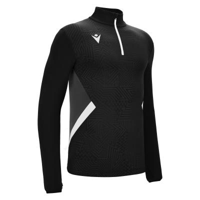 Толстовка тренировочная MACRON FRASER TRAINING 1/4 ZIP TOP BLACK/WHITE