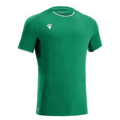 Футболка спортивная MACRON RHODIUM ECO SHIRT GREEN/DARK GREEN/WHITE