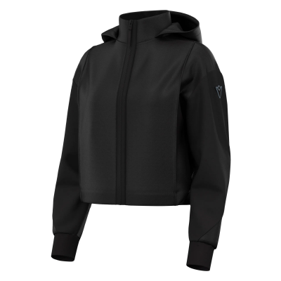 Толстовка женская MACRON BLOOM FULL LENGHT ZIP HOODED SWEATSHIRT BLACK/DARK GREY