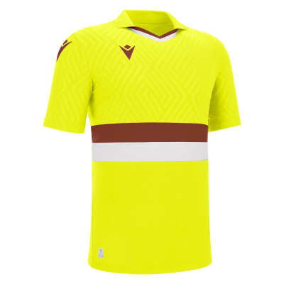 Футболка спортивная MACRON CHARON ECO SHIRT NEON YELLOW/CARDINAL/WHITE