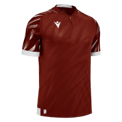 Футболка спортивная MACRON THEMIS ECO SHIRT CARDINAL/WHITE