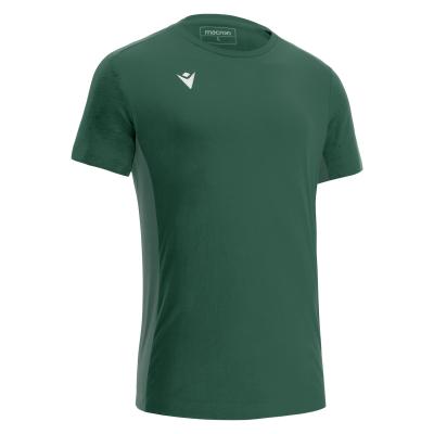Футболка спортивная х/б MACRON NEVEL T-SHIRT BOTTLE GREEN/LIGHT BOTTLE GREEN