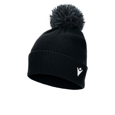 Шапка спортивная MACRON SNOW POMPON BEANIE BLACK