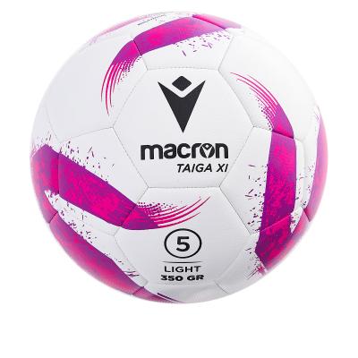 Мяч футбольный тренировочный MACRON TAIGA XI LIGHT TRAINING BALL N.5 WHITE/NEON ROSE