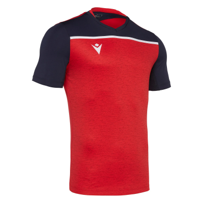 Футболка спортивная MACRON DENEB SHIRT RED/NAVY/WHITE