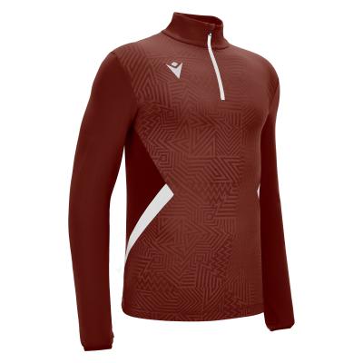 Толстовка тренировочная MACRON FRASER TRAINING 1/4 ZIP TOP CARDINAL/WHITE