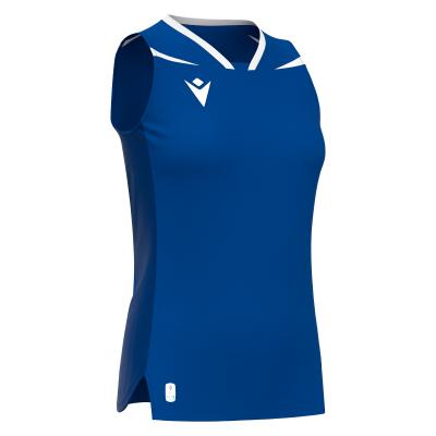 Футболка спортивная MACRON LILY ECO MATCH DAY SLEEVESLESS SHIRT ROYAL BLUE/WHITE
