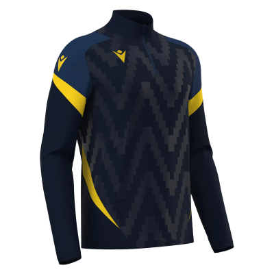 Толстовка тренировочная STARFALL TRAINING 1/4 ZIP TOP NAVY/YELLOW
