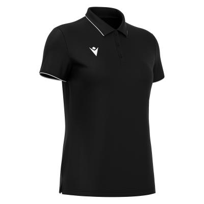 Поло спортивное женское MACRON MELODY POLO BLACK/WHITE