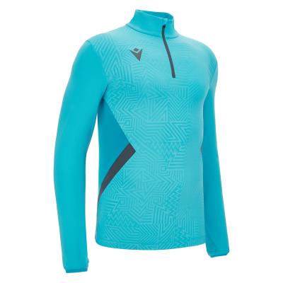 Толстовка тренировочная MACRON FRASER TRAINING 1/4 ZIP TOP ANTHRACITE/NEON SKY