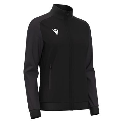 Олимпийка парадная женская MACRON RAMA FULL LENGTH ZIP TOP BLACK/DARK GREY