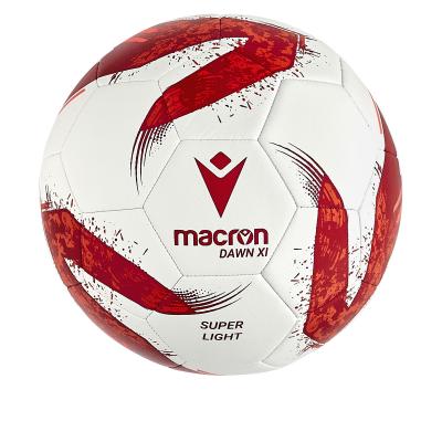 Мяч футбольный тренировочный MACRON DAWN XI N.4 BALL SUPER LIGHT 290GR. WHITE/RED