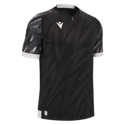 Футболка спортивная MACRON THEMIS ECO SHIRT BLACK/WHITE