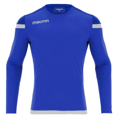 Футболка спортивная MACRON TITAN SHIRT LS ROYAL BLUE/WHITE