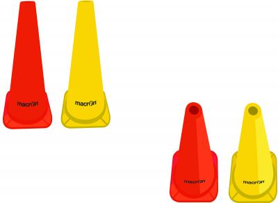 Фишки MACRON CONE 38 CM 15" WITH HOLE ON TOP NEON YELLOW