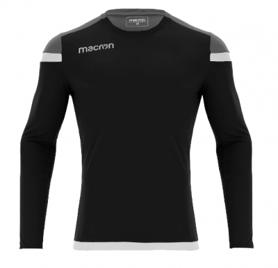 Футболка спортивная MACRON TITAN SHIRT LS BLACK/WHITE