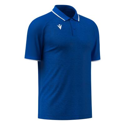 Поло парадное MACRON AULOS POLO ROYAL BLUE/WHITE
