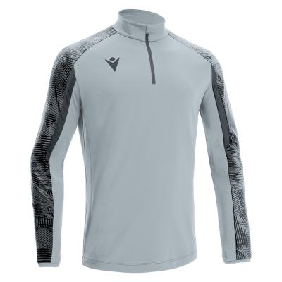 Толстовка тренировочная MACRON NARYN TRAINING 1/4 ZIP TOP SILVER/ANTHRACITE