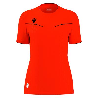 Футболка судейская проф. женская MACRON KATERYN ECO SHIRT NEON RED