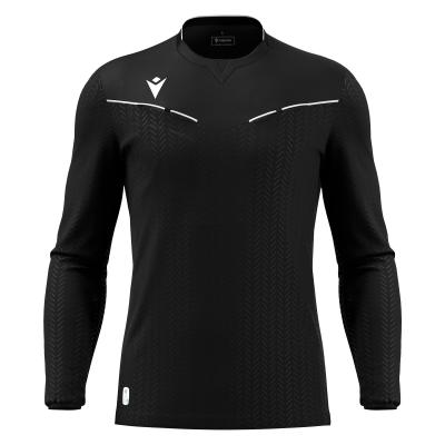 Футболка судейская проф. MACRON PONNET ECO SHIRT LS BLACK