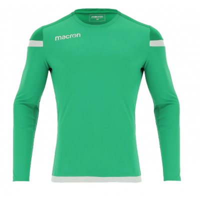 Футболка спортивная MACRON TITAN SHIRT LS GREEN/WHITE