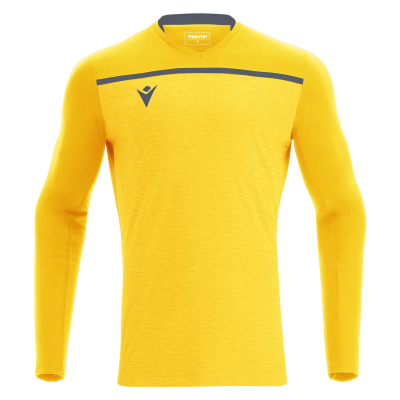 Футболка спортивная MACRON DENEB SHIRT LS YELLOW/ANTHRACITE