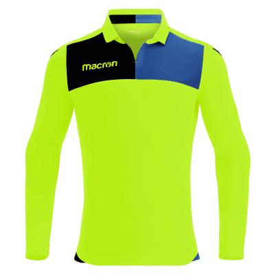 Футболка спортивная MACRON NUNKI SHIRT LS NEON YELLOW/BLACK/ROYAL BLUE