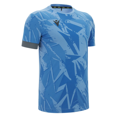 Футболка спортивная MACRON JUAN III ICON MATCH DAY SHIRT INDIGO SKY/ MEDIUM GREY