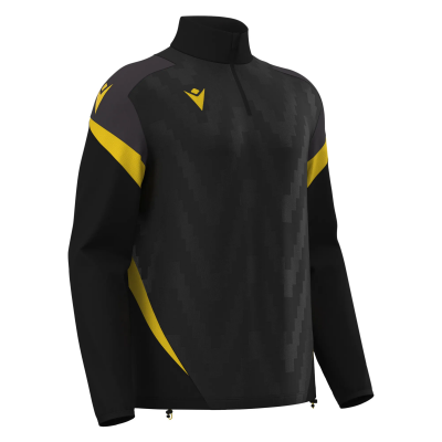 Толстовка тренировочная HOLLOW TRAINING 1/4 ZIP TOP BLACK/YELLOW