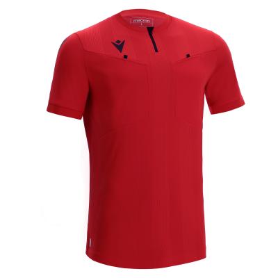 Футболка судейская проф. MACRON DIENST ECO SHIRT BRIGHT RED/BLACK