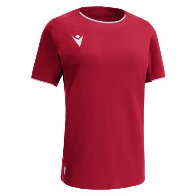 Футболка спортивная женская MACRON WIDIA ECO SHIRT RED/DARK RED/WHITE