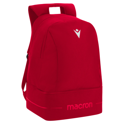 Рюкзак спортивный MACRON CREW BACKPACK W/SEMI RIGID BOTTOM L RED