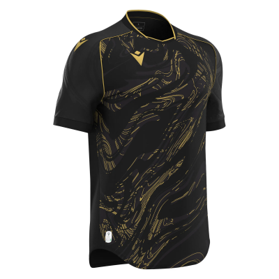 Футболка спортивная MACRON ARCANE ECO SHIRT BLACK/GOLD