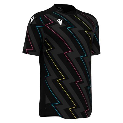 Футболка спортивная MACRON WISP SHIRT BLACK/THUNDER