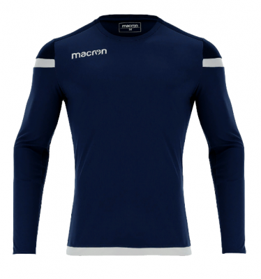Футболка спортивная MACRON TITAN SHIRT LS NAVY/WHITE